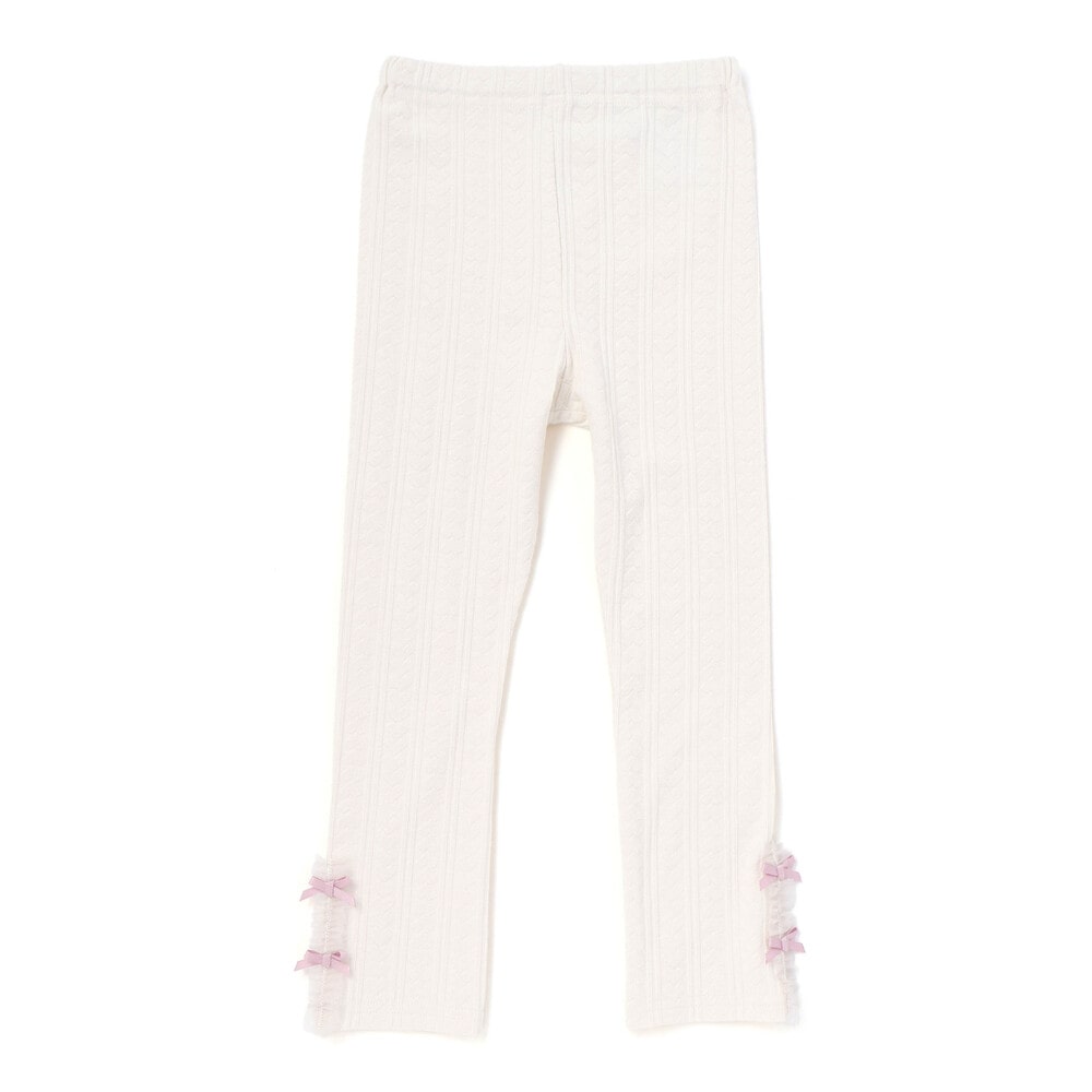 日本童裝  SLAP SLIP 蕾絲花邊緊身褲 80-130cm 女童款 秋季 PANTS
