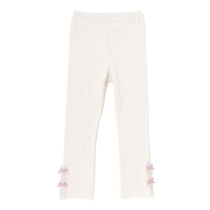 日本童裝  SLAP SLIP 蕾絲花邊緊身褲 80-130cm 女童款 秋季 PANTS