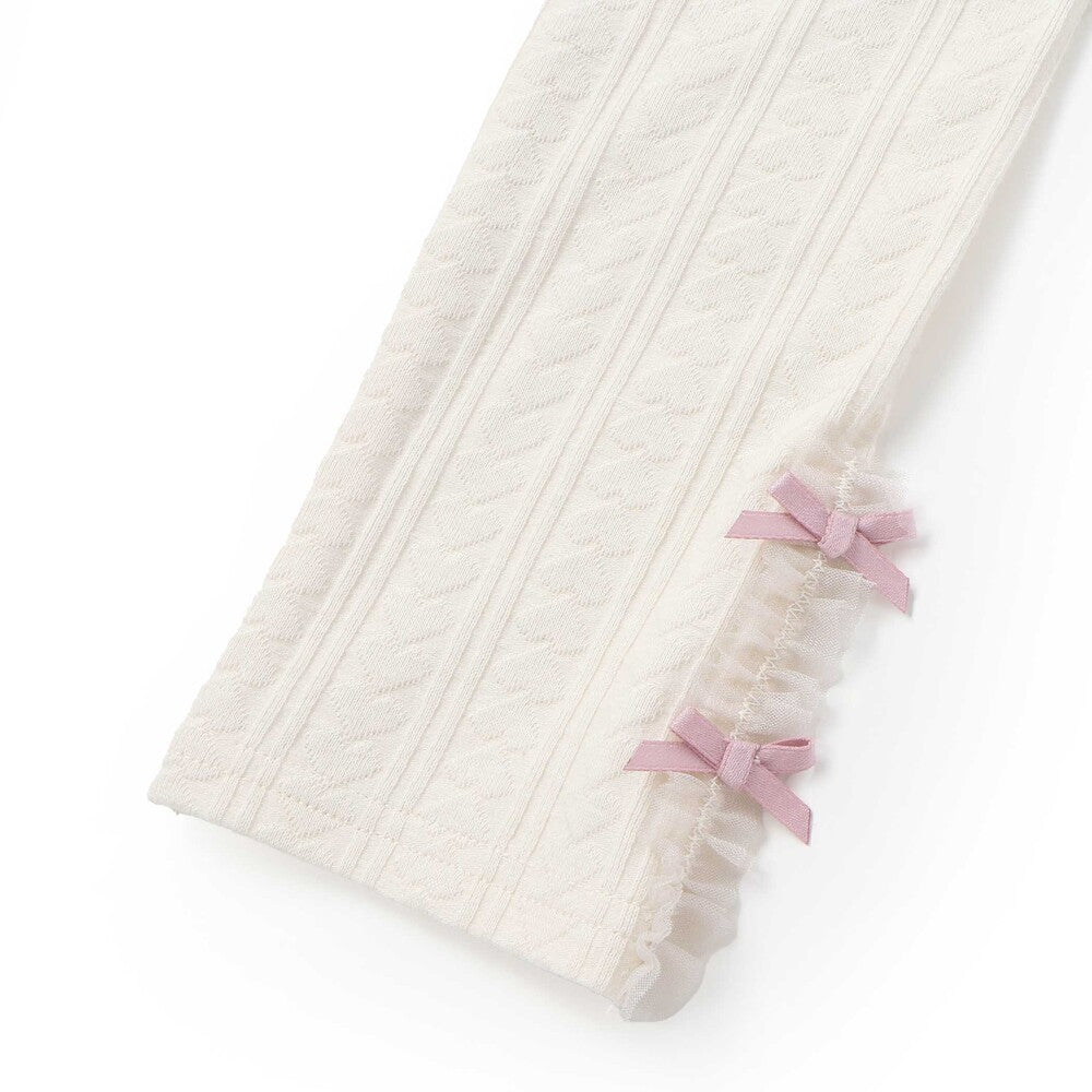 日本童裝  SLAP SLIP 蕾絲花邊緊身褲 80-130cm 女童款 秋季 PANTS