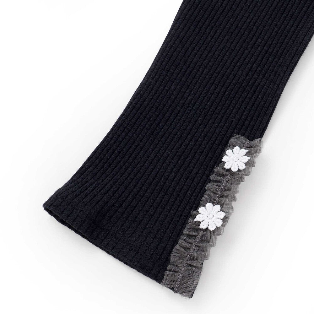 日本童裝  SLAP SLIP 蕾絲花邊緊身褲 80-130cm 女童款 秋季 PANTS