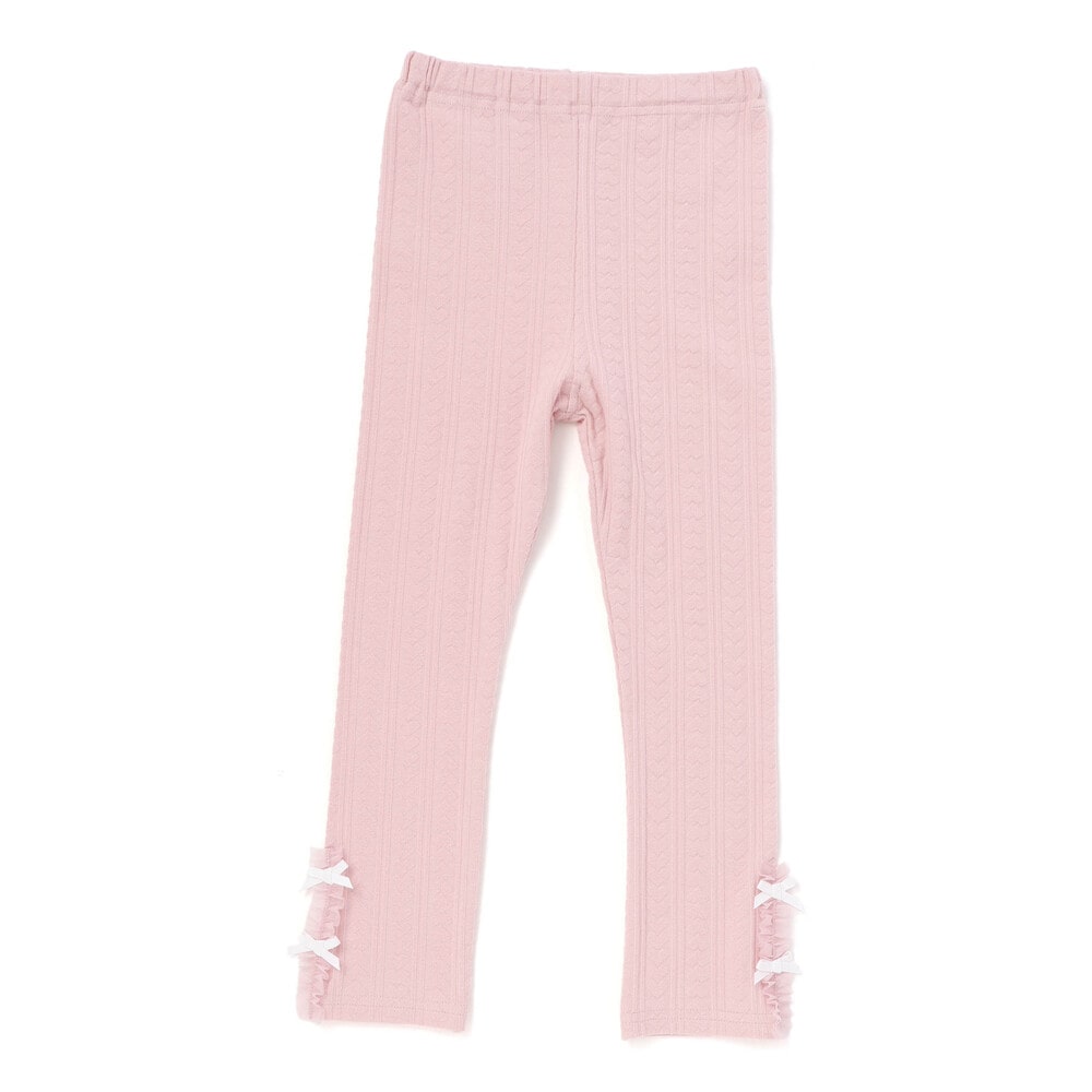 日本童裝  SLAP SLIP 蕾絲花邊緊身褲 80-130cm 女童款 秋季 PANTS