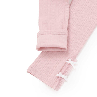 日本童裝  SLAP SLIP 蕾絲花邊緊身褲 80-130cm 女童款 秋季 PANTS