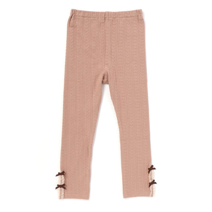 日本童裝  SLAP SLIP 蕾絲花邊緊身褲 80-130cm 女童款 秋季 PANTS
