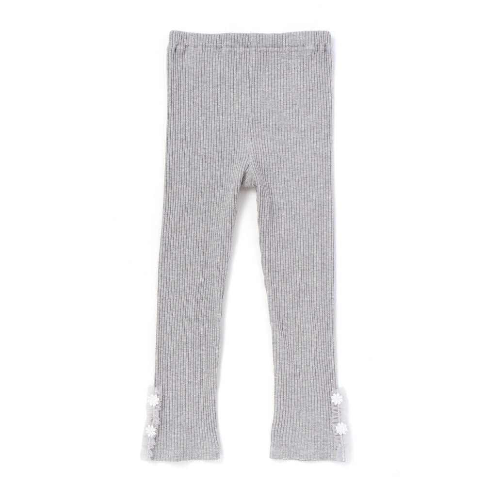日本童裝  SLAP SLIP 蕾絲花邊緊身褲 80-130cm 女童款 秋季 PANTS