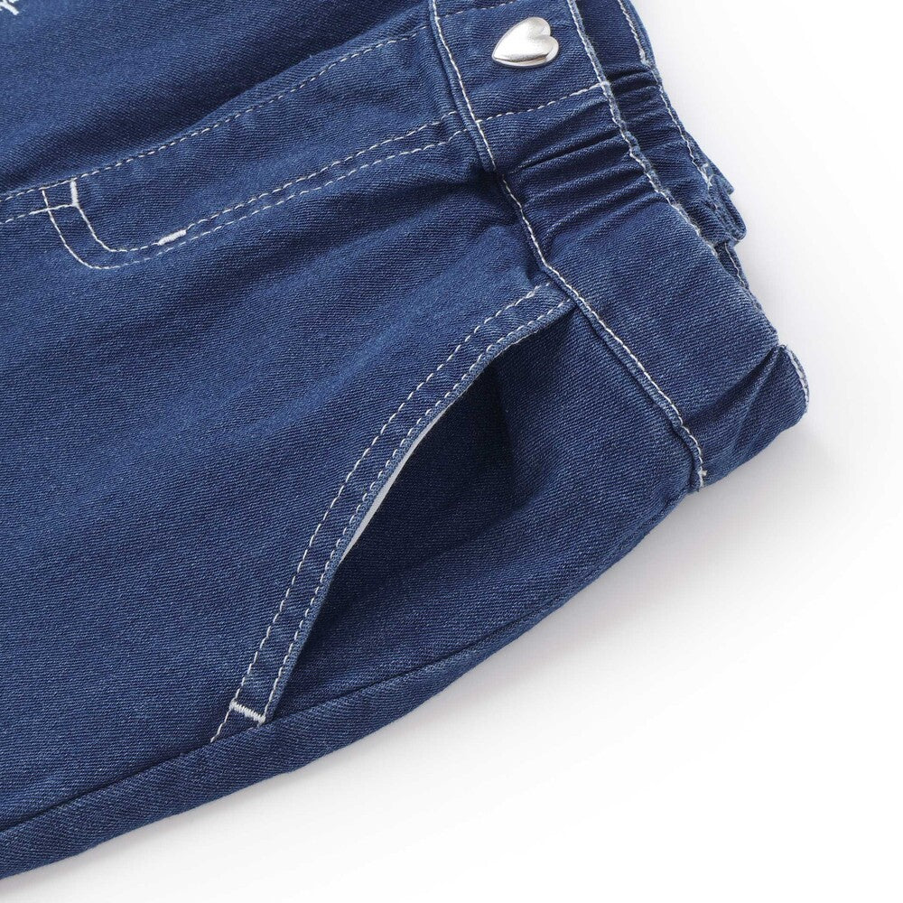 日本童裝  SLAP SLIP 蝴蝶結牛仔長褲 80-130cm 女童款 秋季 PANTS