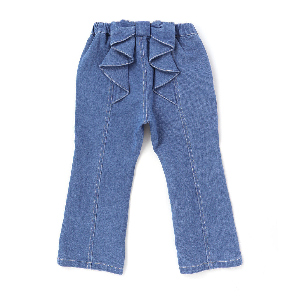 日本童裝  SLAP SLIP 蝴蝶結牛仔長褲 80-130cm 女童款 秋季 PANTS