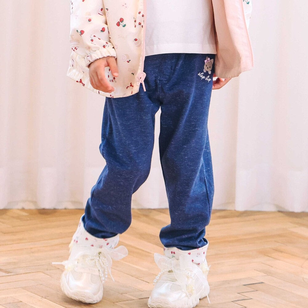 日本童裝  SLAP SLIP 動物刺繡長褲 80-120cm 女童款 秋季 PANTS