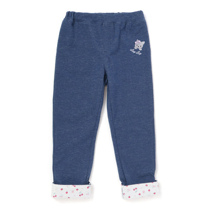 日本童裝  SLAP SLIP 動物刺繡長褲 80-120cm 女童款 秋季 PANTS