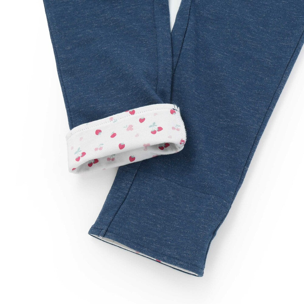 日本童裝  SLAP SLIP 動物刺繡長褲 80-120cm 女童款 秋季 PANTS