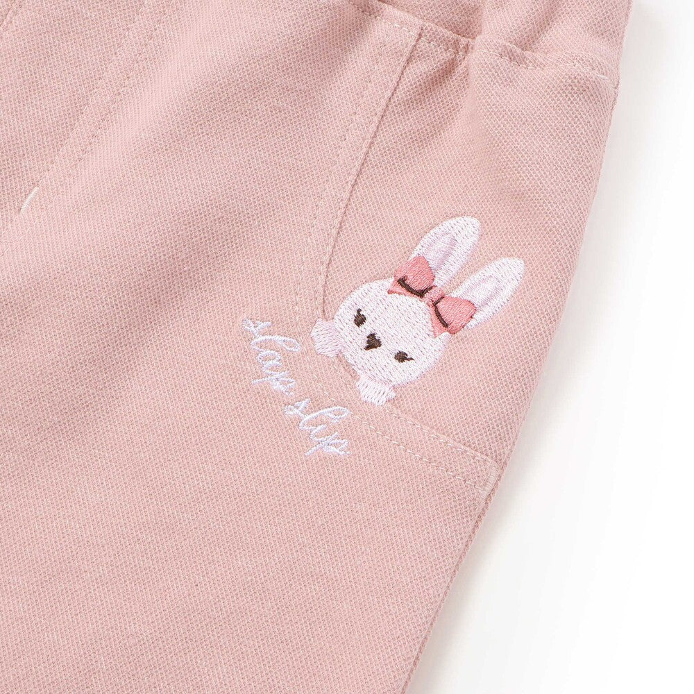 日本童裝  SLAP SLIP 動物刺繡長褲 80-120cm 女童款 秋季 PANTS