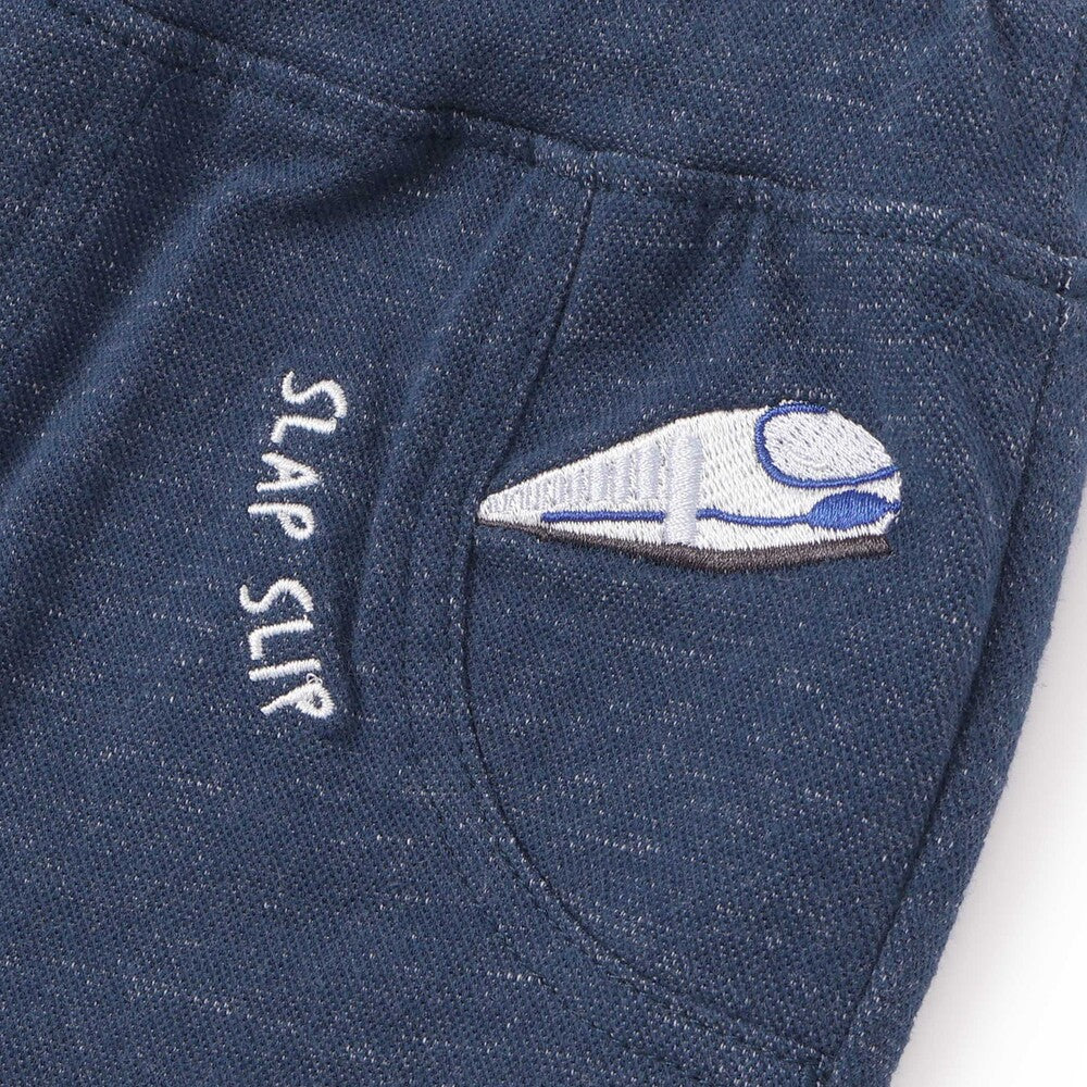 日本童裝  SLAP SLIP 捲邊褲腳圖案長褲 80-120cm 男童款 秋季 PANTS