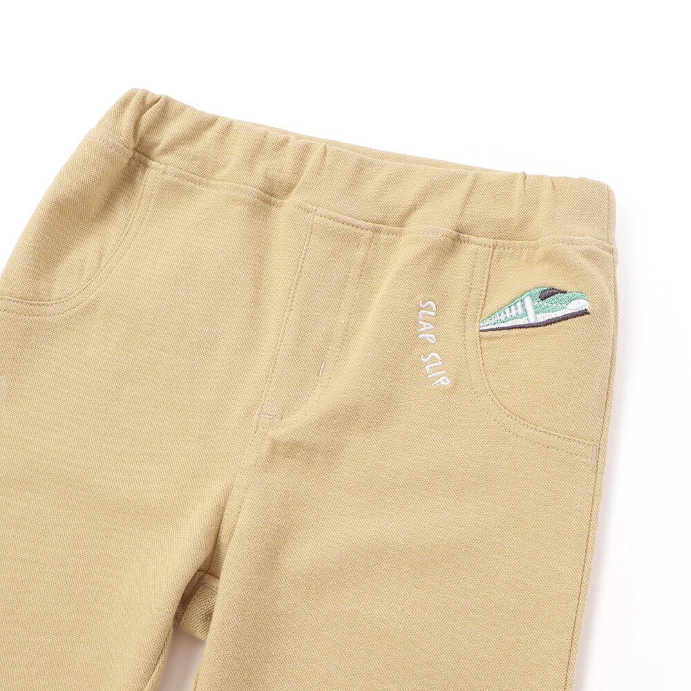日本童裝  SLAP SLIP 捲邊褲腳圖案長褲 80-120cm 男童款 秋季 PANTS