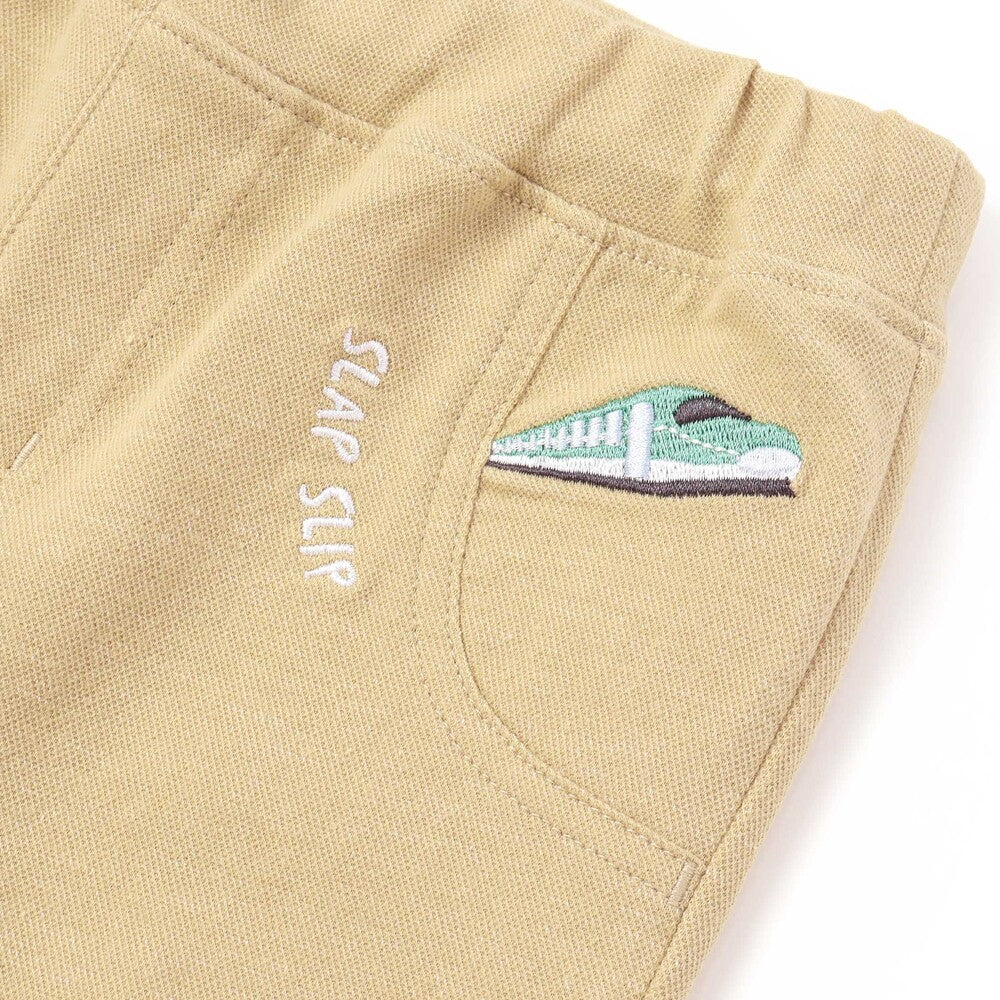 日本童裝  SLAP SLIP 捲邊褲腳圖案長褲 80-120cm 男童款 秋季 PANTS