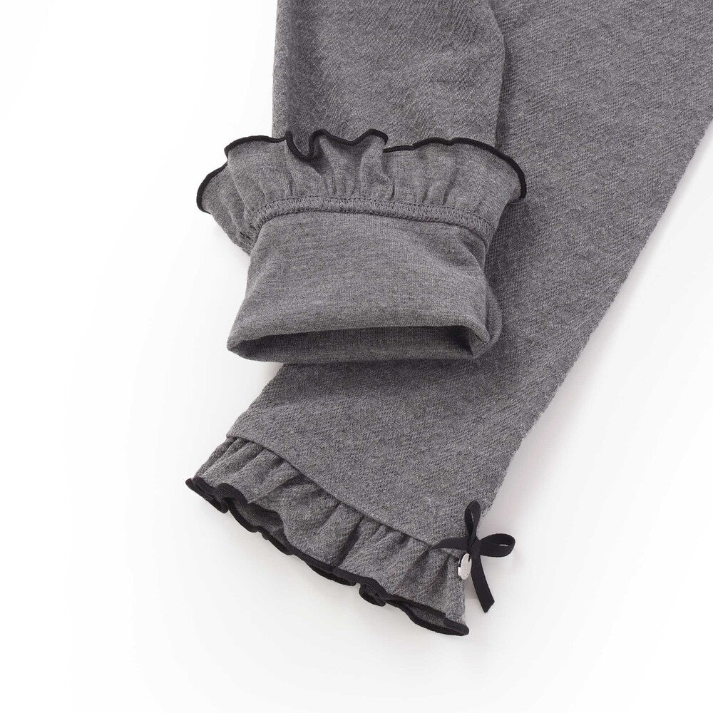 日本童裝  SLAP SLIP 花邊緞帶緊身褲 80-130cm 女童款 秋季 PANTS