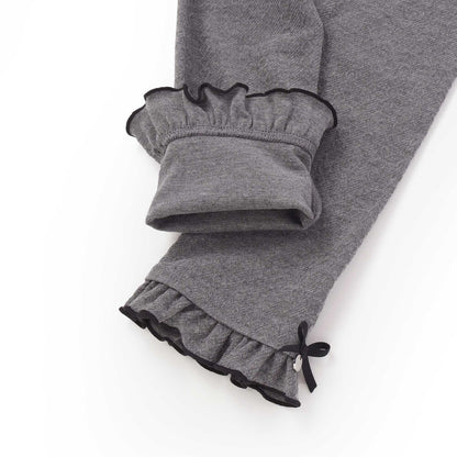 日本童裝  SLAP SLIP 花邊緞帶緊身褲 80-130cm 女童款 秋季 PANTS