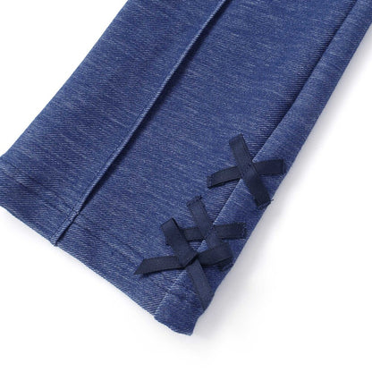 日本童裝  SLAP SLIP 緞帶心型貼片長褲 80-130cm 女童款 秋季  PANTS