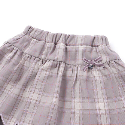 日本童裝  SLAP SLIP 假兩件格紋扇形裙連褲 80-130cm 女童款 秋季  SKIRTS PANTS