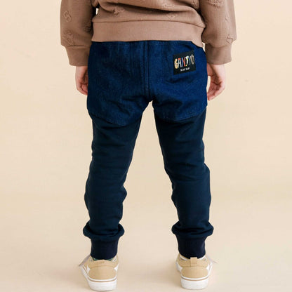 日本童裝  SLAP SLIP 拼接休閒長褲 80-130cm 男童款 秋季 PANTS