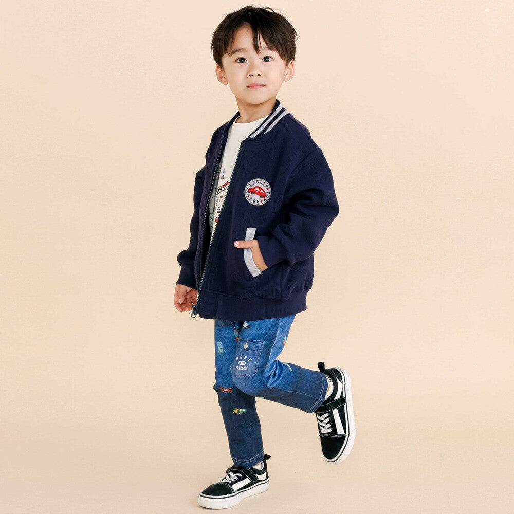 日本童裝  SLAP SLIP 印花彈力長褲 80-120cm 男童款 秋季 PANTS