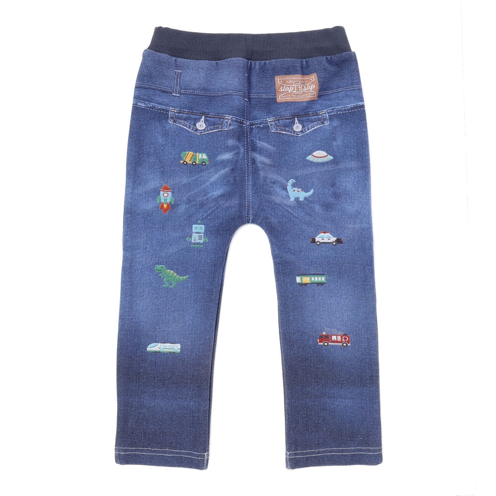 日本童裝  SLAP SLIP 印花彈力長褲 80-120cm 男童款 秋季 PANTS