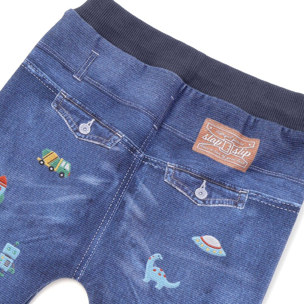 日本童裝  SLAP SLIP 印花彈力長褲 80-120cm 男童款 秋季 PANTS