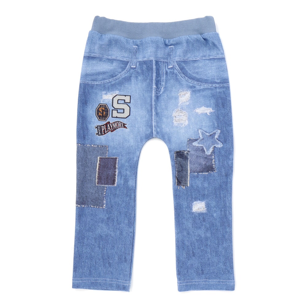 日本童裝  SLAP SLIP 印花彈力長褲 80-120cm 男童款 秋季 PANTS