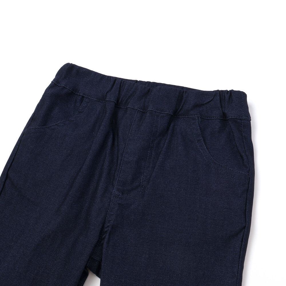 日本童裝  SLAP SLIP 蝴蝶結口袋蕾絲邊長褲 90-130cm 女童款 秋季 PANTS