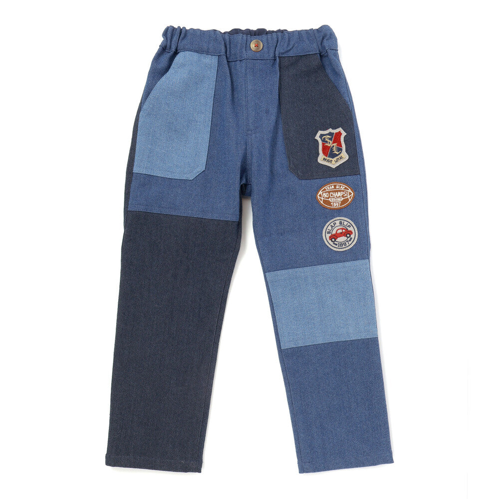 日本童裝  SLAP SLIP 拼接彈性長褲 80-130cm 男童款 秋季 PANTS