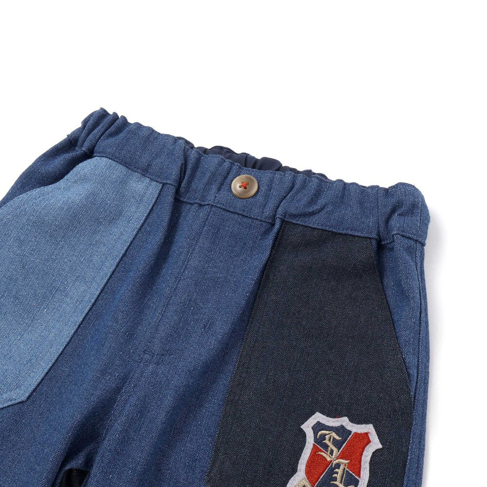 日本童裝  SLAP SLIP 拼接彈性長褲 80-130cm 男童款 秋季 PANTS