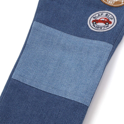 日本童裝  SLAP SLIP 拼接彈性長褲 80-130cm 男童款 秋季 PANTS