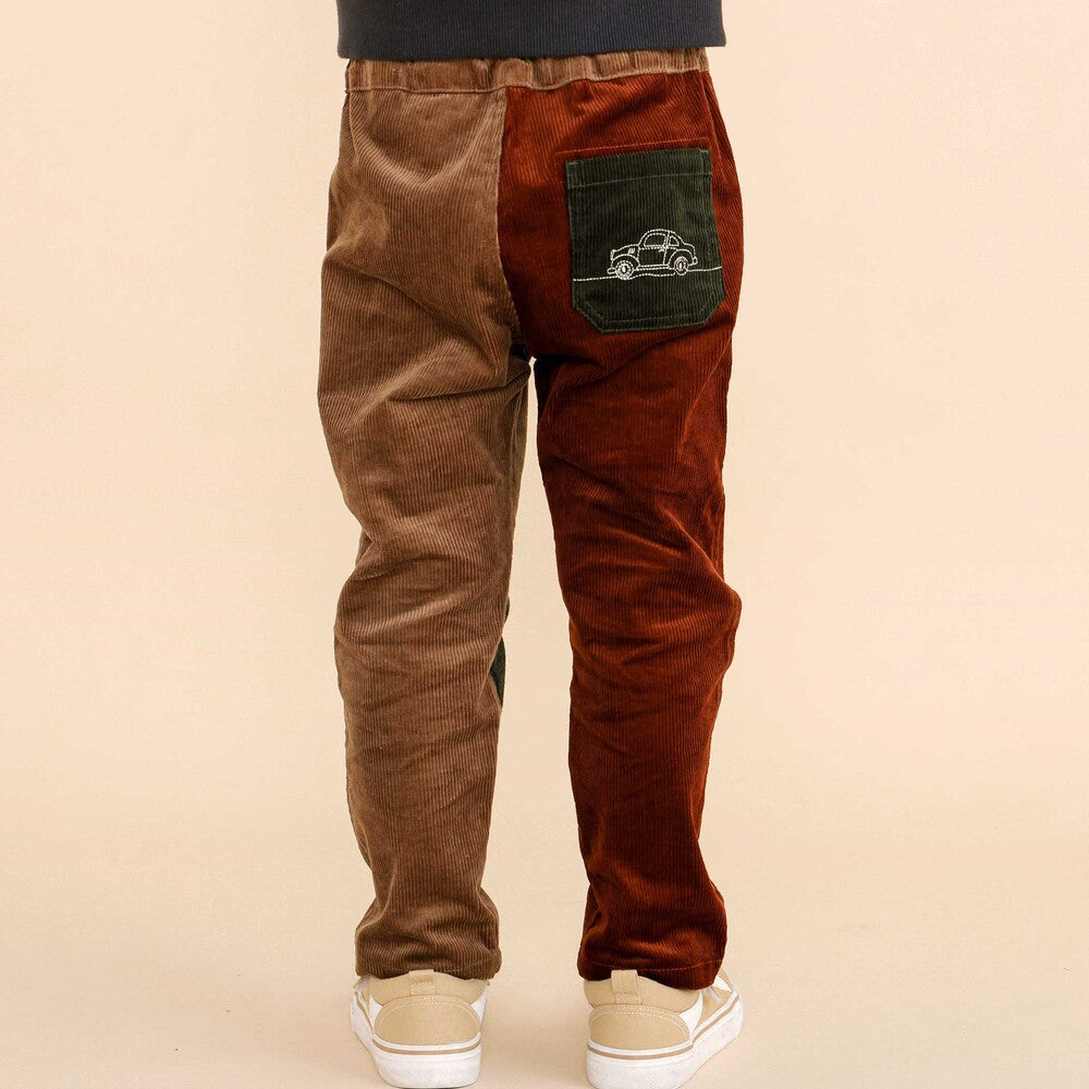 日本童裝  SLAP SLIP 拼接彈性長褲 80-130cm 男童款 秋季 PANTS