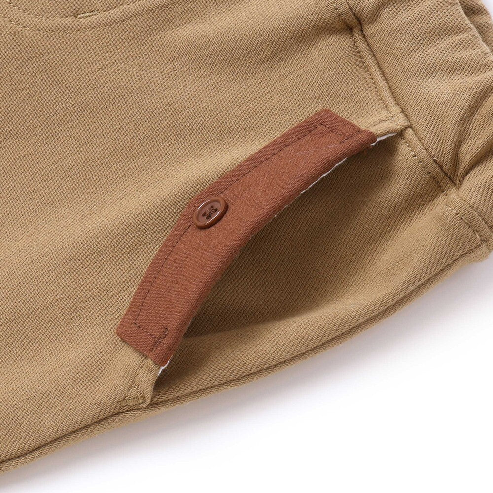 日本童裝  SLAP SLIP 撞色斜紋薄抓毛長褲 80-130cm 男童款 冬季 PANTS