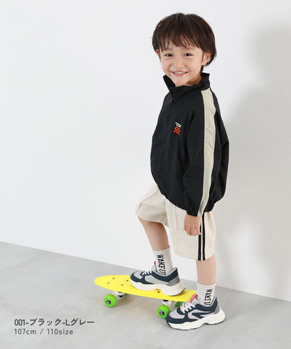 Japanese children's clothing dev!rock waterproof series stand collar thin jacket 100-160cm boys/girls spring and summer outerwear
