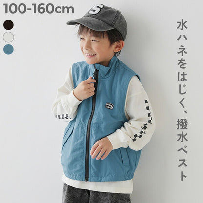 Japanese children's clothing dev!rock waterproof series stand-up collar thin vest jacket with storage 100-160cm boys/girls spring and summer OUTERWEAR
