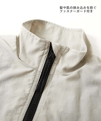 Japanese children's clothing dev!rock waterproof series stand-up collar thin vest jacket with storage 100-160cm boys/girls spring and summer OUTERWEAR