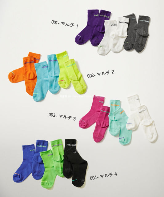 Dev! Rock Socks (3 pairs, 16-24cm) shipped directly from Japan 