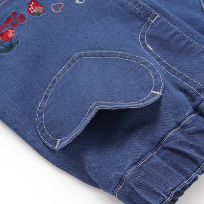 日本童裝  SLAP SLIP 心型口袋荷葉邊短裙 90-130cm 女童款 秋季 SKIRTS