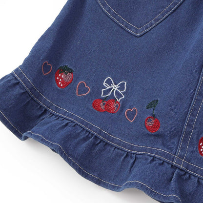 日本童裝  SLAP SLIP 心型口袋荷葉邊短裙 90-130cm 女童款 秋季 SKIRTS