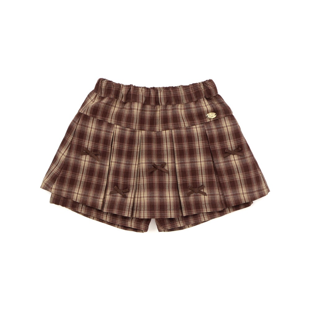 日本童裝  SLAP SLIP 百摺格紋裙褲 90-130cm 女童款 秋季 SKIRTS PANTS