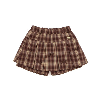 日本童裝  SLAP SLIP 百摺格紋裙褲 90-130cm 女童款 秋季 SKIRTS PANTS