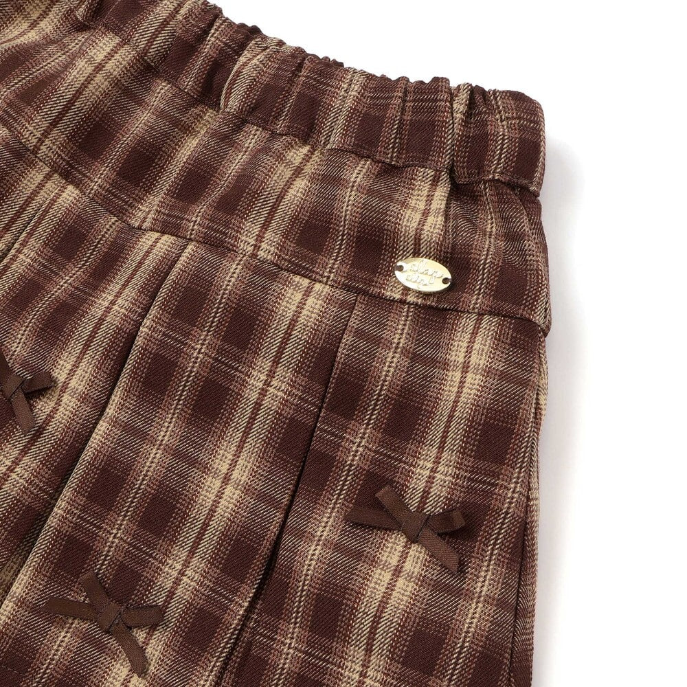日本童裝  SLAP SLIP 百摺格紋裙褲 90-130cm 女童款 秋季 SKIRTS PANTS