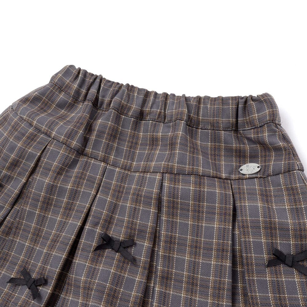 日本童裝  SLAP SLIP 百摺格紋裙褲 90-130cm 女童款 秋季 SKIRTS PANTS
