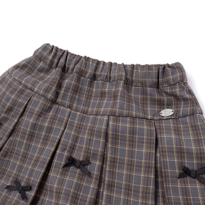 日本童裝  SLAP SLIP 百摺格紋裙褲 90-130cm 女童款 秋季 SKIRTS PANTS