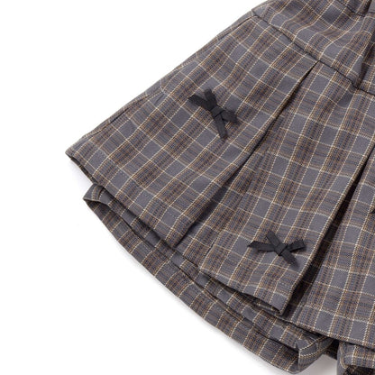 日本童裝  SLAP SLIP 百摺格紋裙褲 90-130cm 女童款 秋季 SKIRTS PANTS