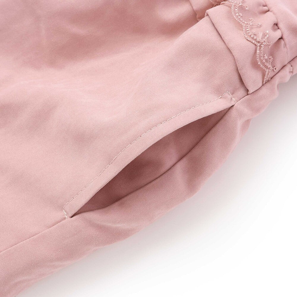 日本童裝  SLAP SLIP 2Way 雙面兩著 肩部荷葉邊毛兒外套 80-130cm 女童款 秋季 OUTERWEAR
