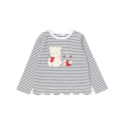 日本童裝  SLAP SLIP 動物圖案上衣 80-130cm 女童款 秋季 TOPS