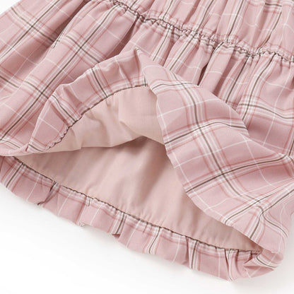日本童裝  SLAP SLIP 格紋拼接上衣 80-130cm 女童款 秋季 TOPS
