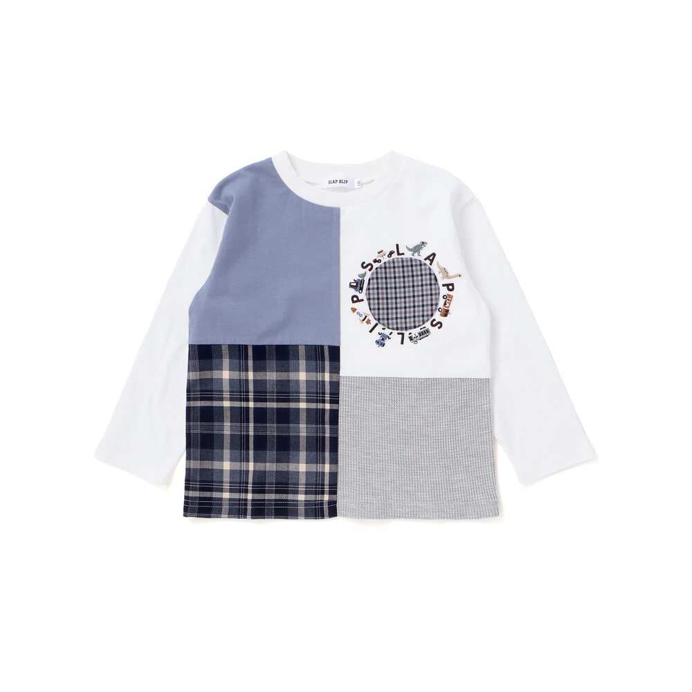 日本童裝  SLAP SLIP 口袋刺繡圖案上衣 80-130cm 男童款 秋季 TOPS