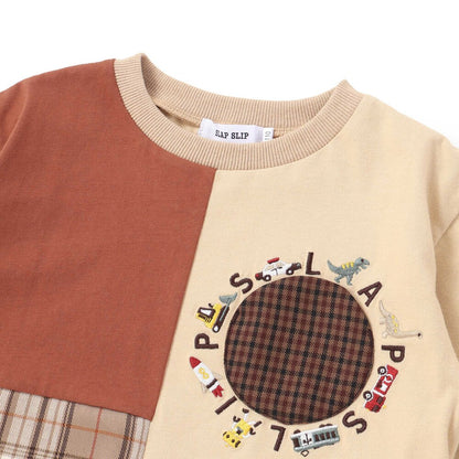 日本童裝  SLAP SLIP 口袋刺繡圖案上衣 80-130cm 男童款 秋季 TOPS