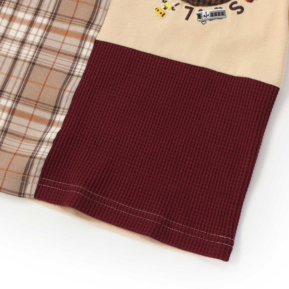 日本童裝  SLAP SLIP 口袋刺繡圖案上衣 80-130cm 男童款 秋季 TOPS